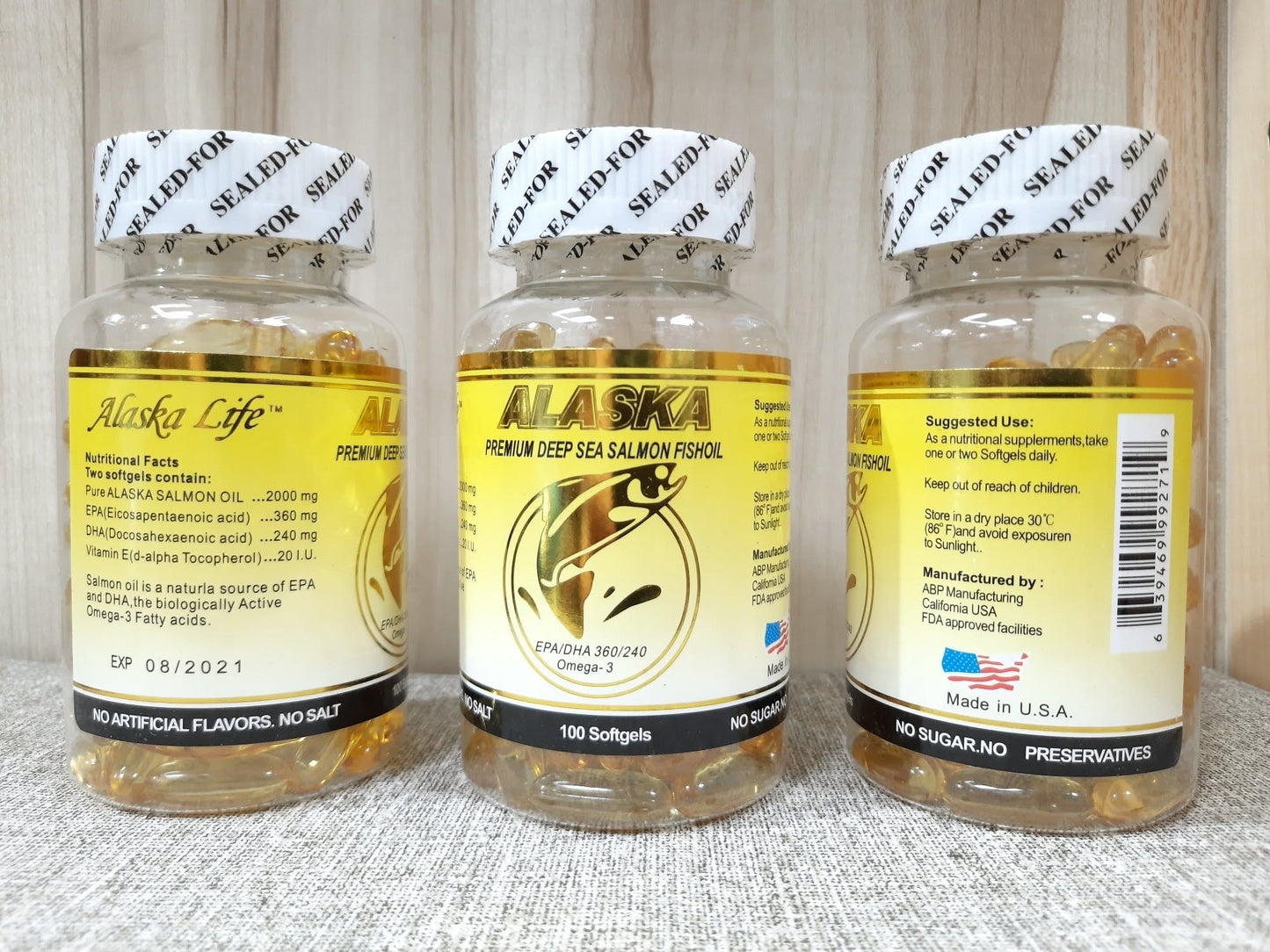 Alaska Life™ Huile de Saumon Sauvage — Oméga-3 Premium | 100 Softgels