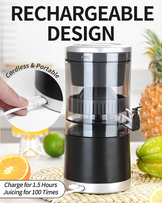 Presse-Agrumes Sans Fil Rechargeable USB — Jus Frais en 60 Secondes
